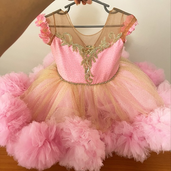 Custom made baby girl First birthday ball dress.